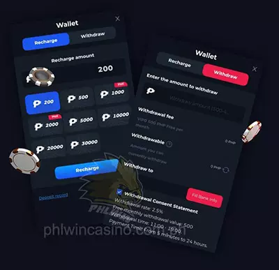 Phlwin casino banking